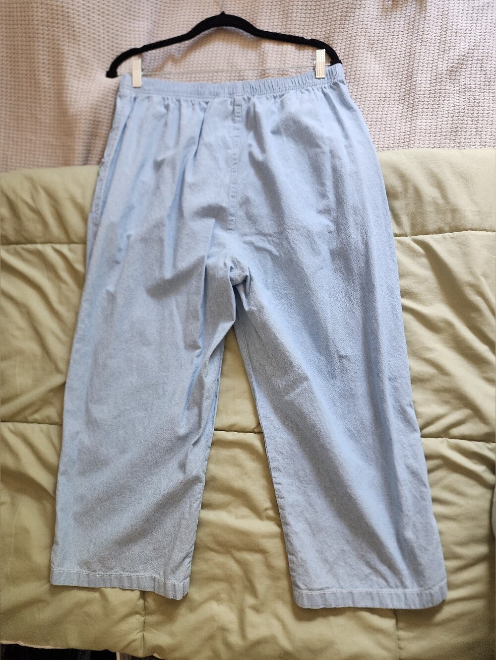 "Classic Elements" Size 16w/18w Tropical Embroidery Capri+Collared Shirt Set - Picture 2 of 16